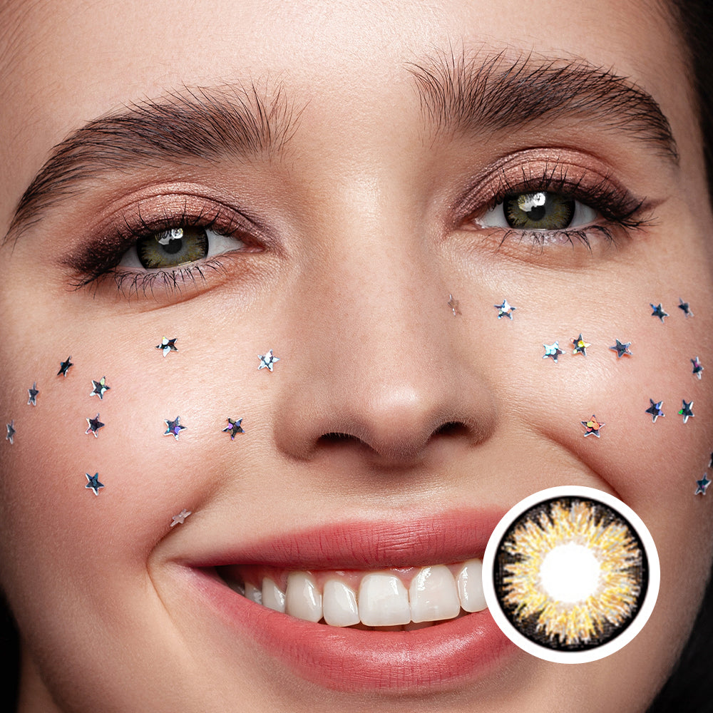 Cheese Brown | Moxielens Earth Glow Colored Contacts ??Earth Glow colored contacts | Moxielens