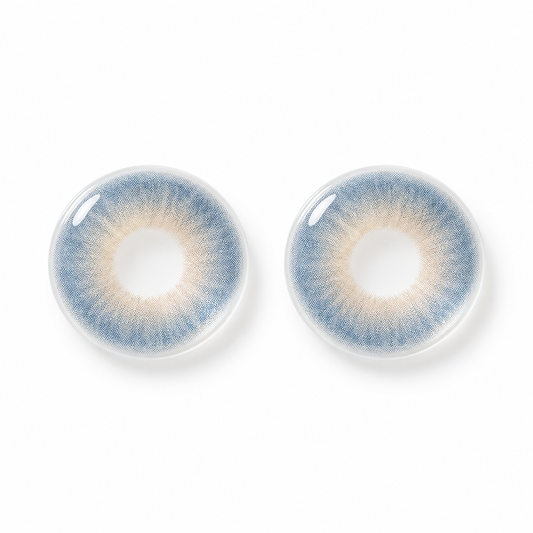 Polar Denim Pearl Blend colored contact lenses pair - lens design