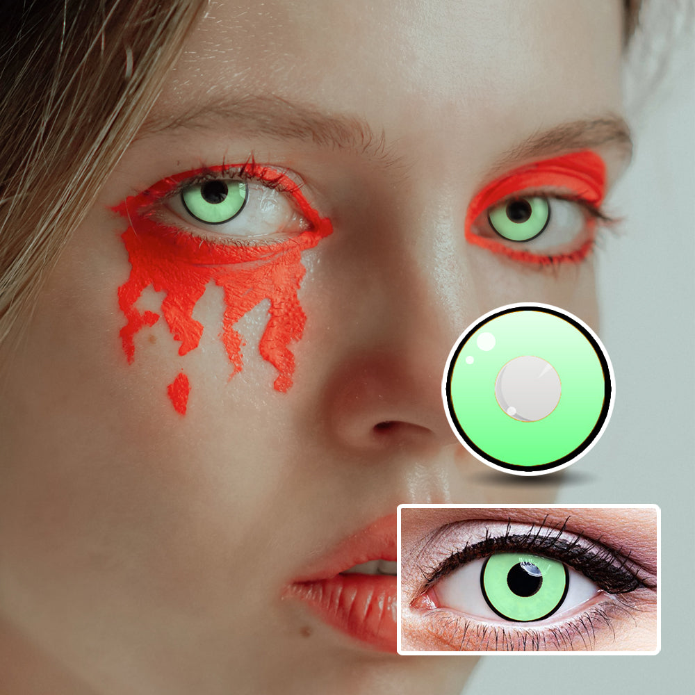 Green Manson | Moxielens Botanical Haze Colored Contacts -- Botanical Haze colored contacts | Moxielens