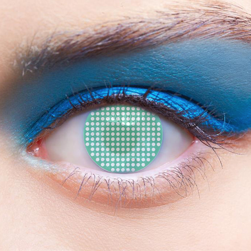 Green Mesh | Moxielens Botanical Haze Colored Contacts -- Botanical Haze colored contacts | Moxielens
