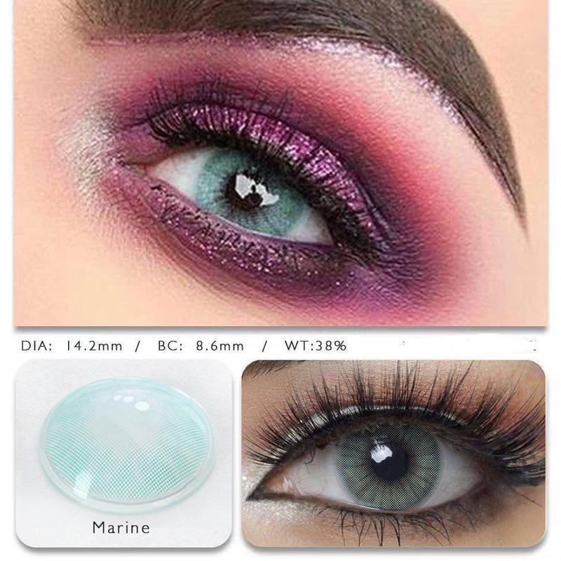 Hidrocor Marine (12 Month) colored contact lenses