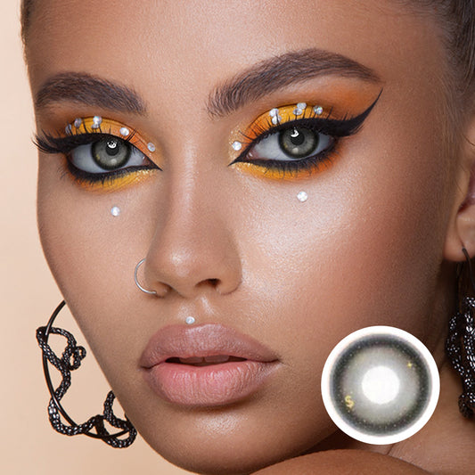 Xiao Cai Fan Black | Moxielens Midnight Edge Colored Contacts -- Midnight Edge colored contacts | Moxielens