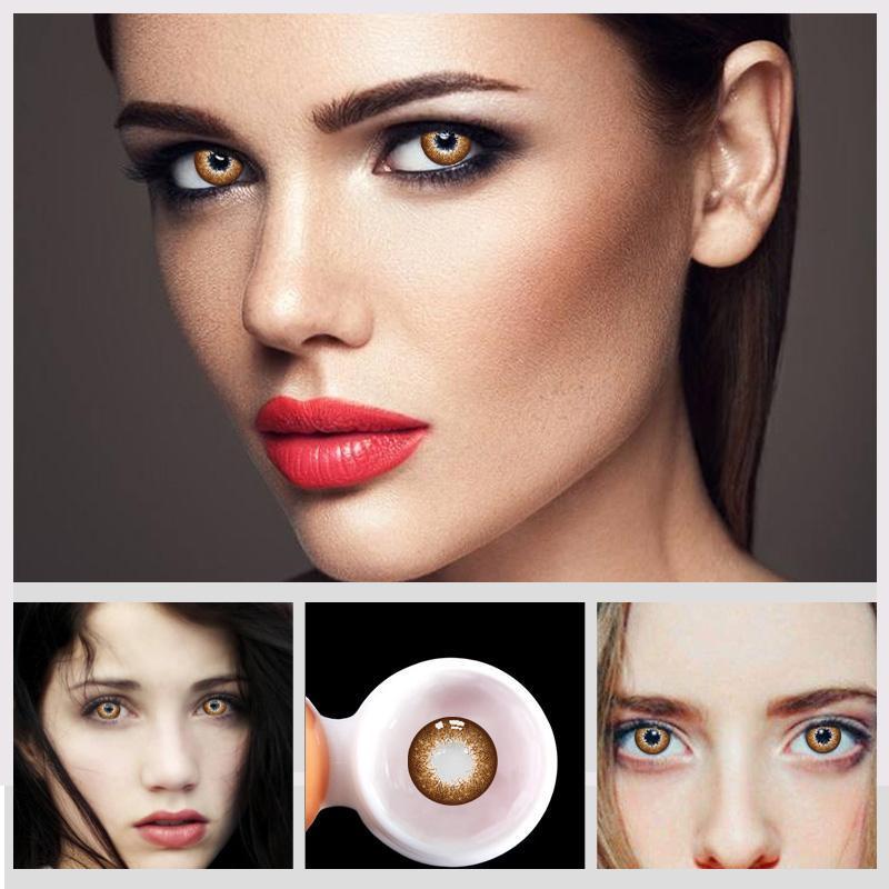 Eye Circle Lens Star Barbie Gold colored contact lenses