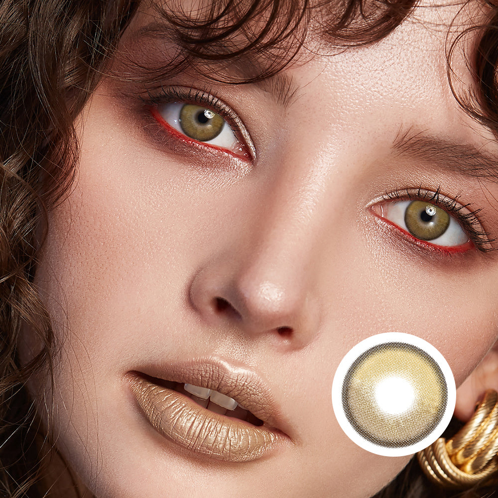 Kumquat Jelly-Brown colored contact lenses