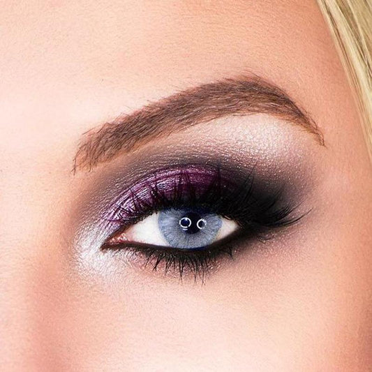 Naturally shiny light gray purple eyes (12 months) colored contact lenses