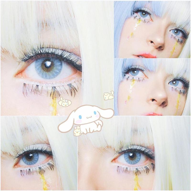 cosplay ice crystal blue eyes (12 months) colored contact lenses