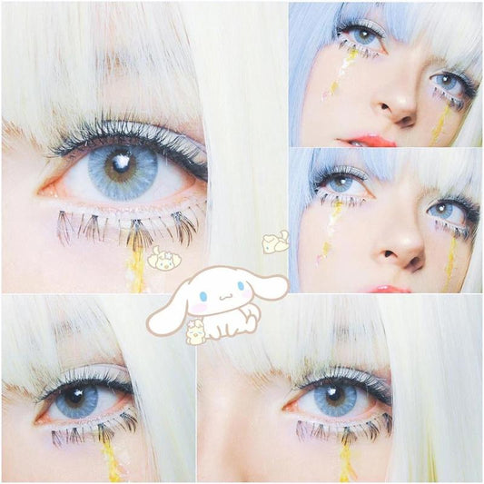 cosplay ice crystal blue eyes (12 months) colored contact lenses