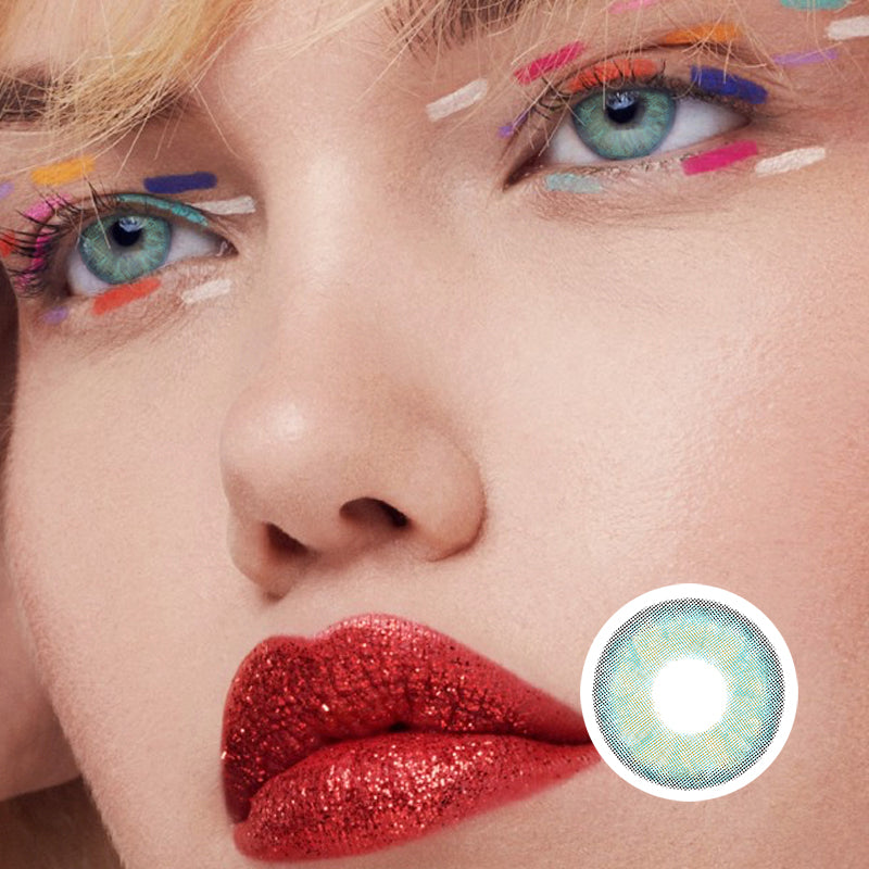 Emerald Green colored contact lenses by Moxielens