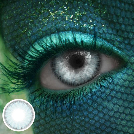 Light green (12 months) colored contact lenses