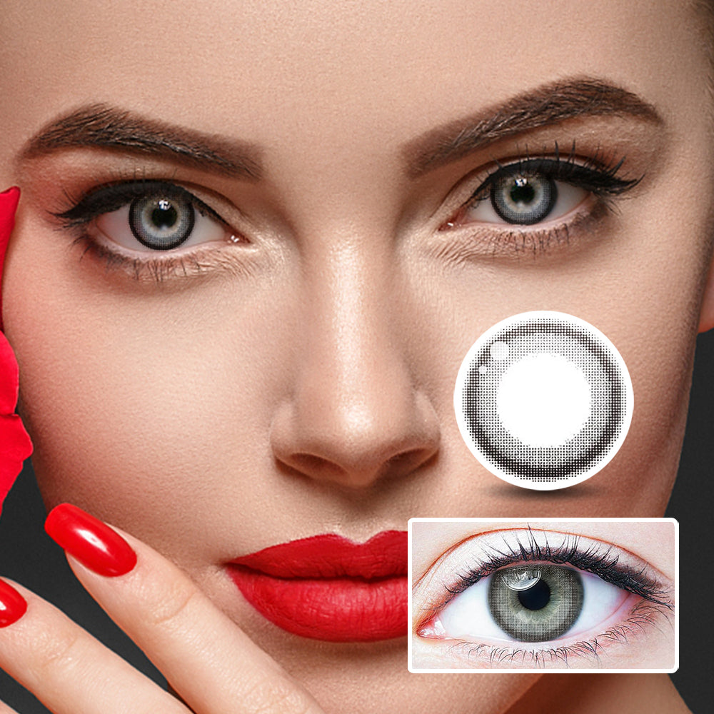 Donuts Grey colored contact lenses
