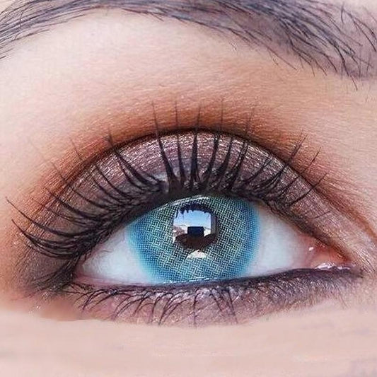 Ice blue blue eye (12 months) contact lens colored contact lenses