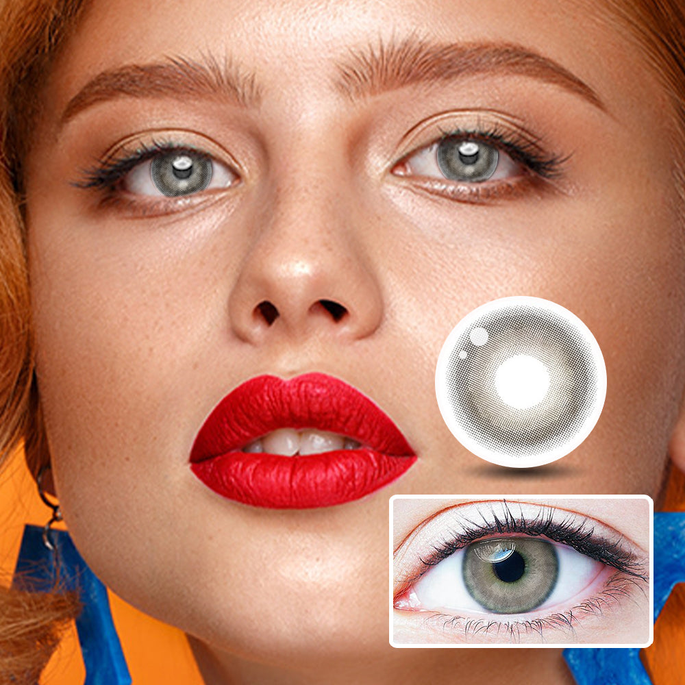 Chestnut Milk Coffee colored contact lenses by Moxielens