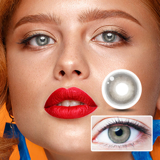 Chestnut Milk Coffee colored contact lenses by Moxielens