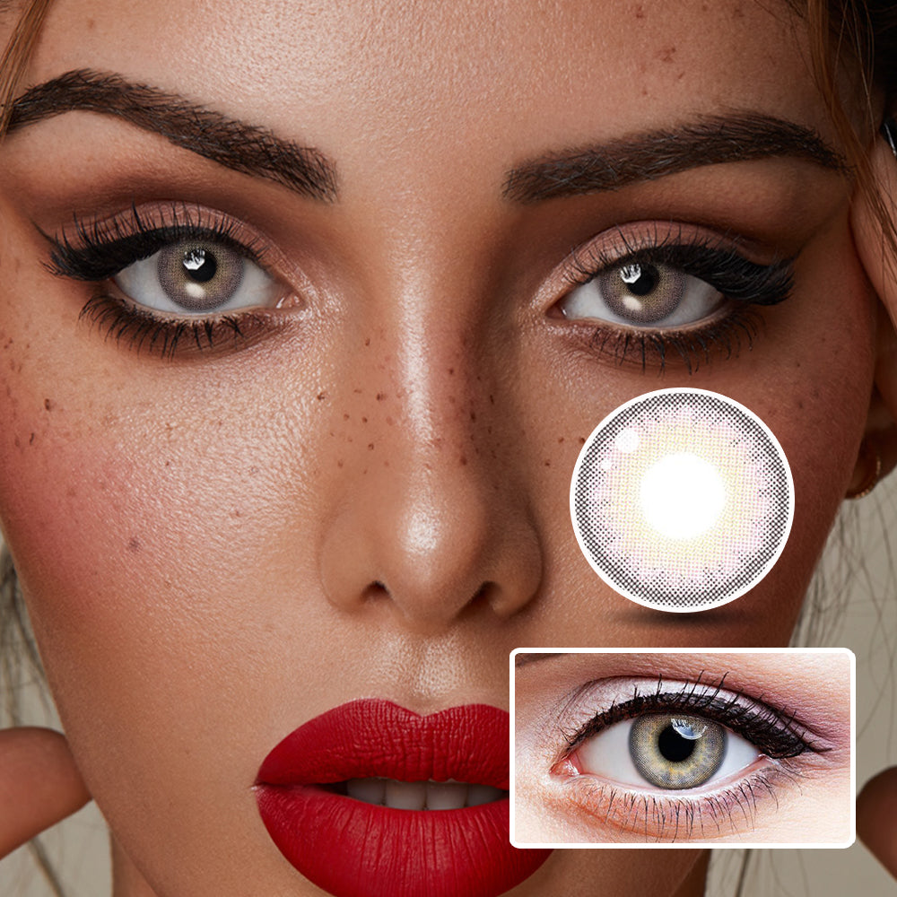 Angela Powder colored contact lenses