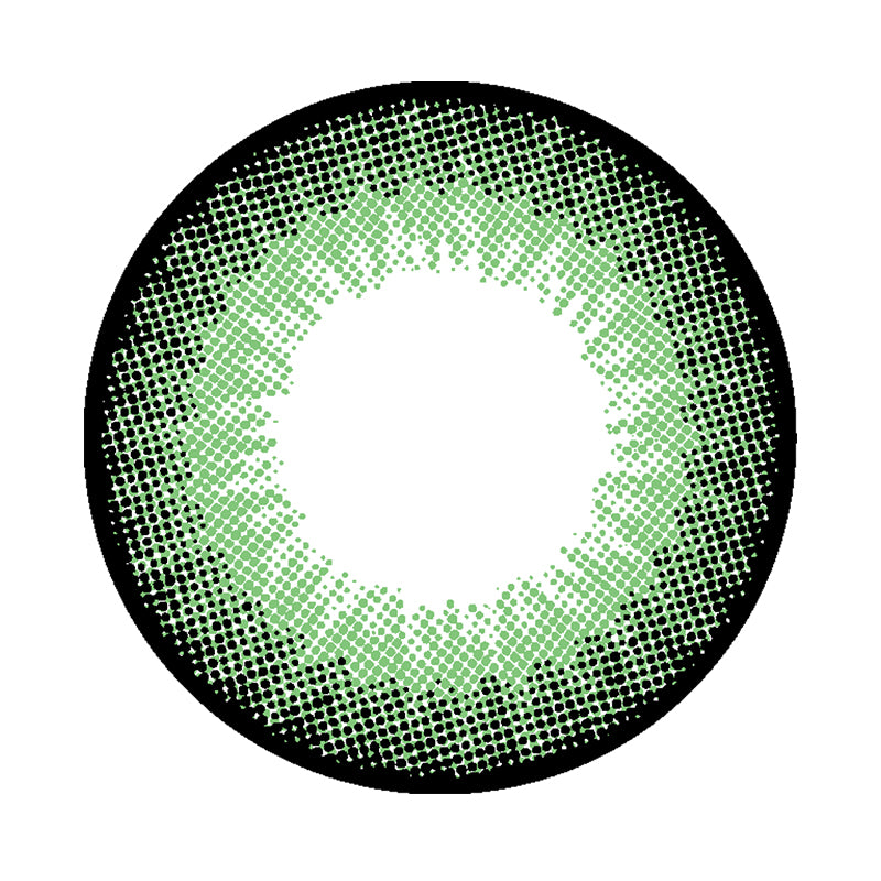 Honey Fruit Green colored contact lenses