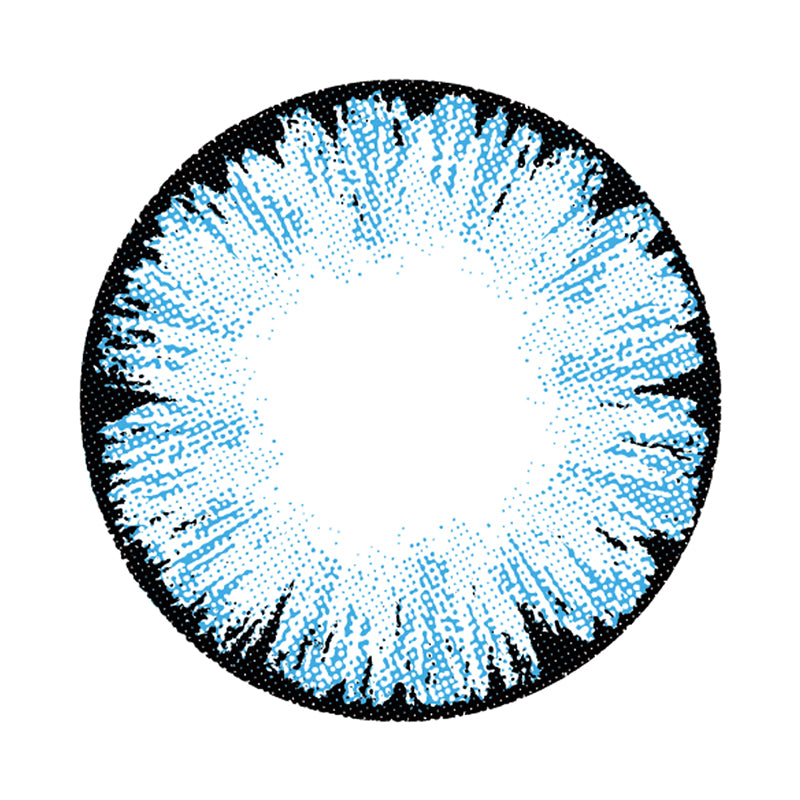 Ice Blue colored contact lenses
