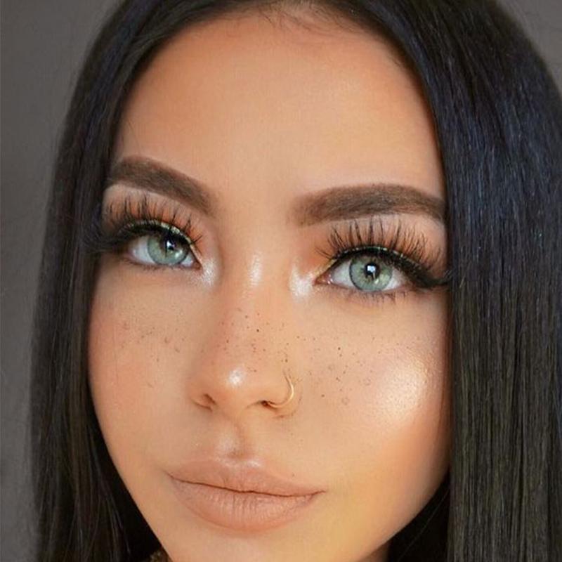 Light blue grey (12 months) colored contact lenses