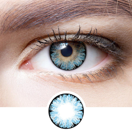 Ice Blue colored contact lenses