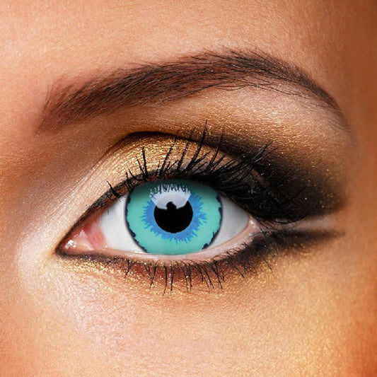 cosplay Halloween blue (12 months) colored contact lenses