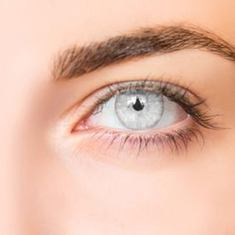 Transparent clear white (12 months) colored contact lenses