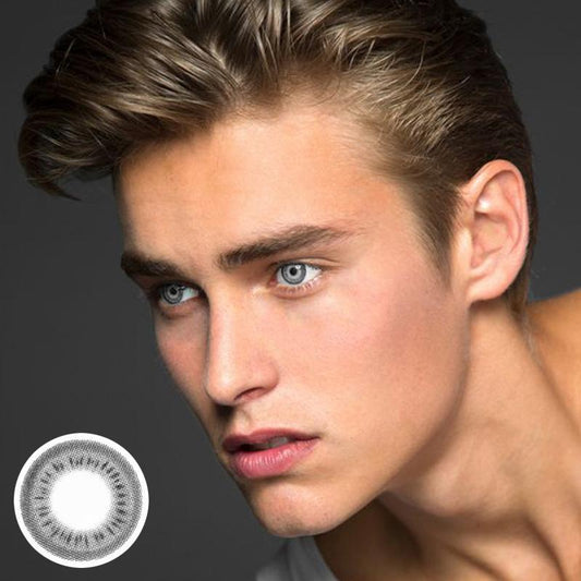 Men's black (12 months) colored contact lenses
