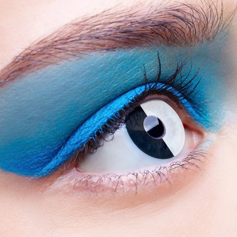 Black And White Mandarin Duck | Moxielens Midnight Edge Colored Contacts ??Midnight Edge colored contacts | Moxielens