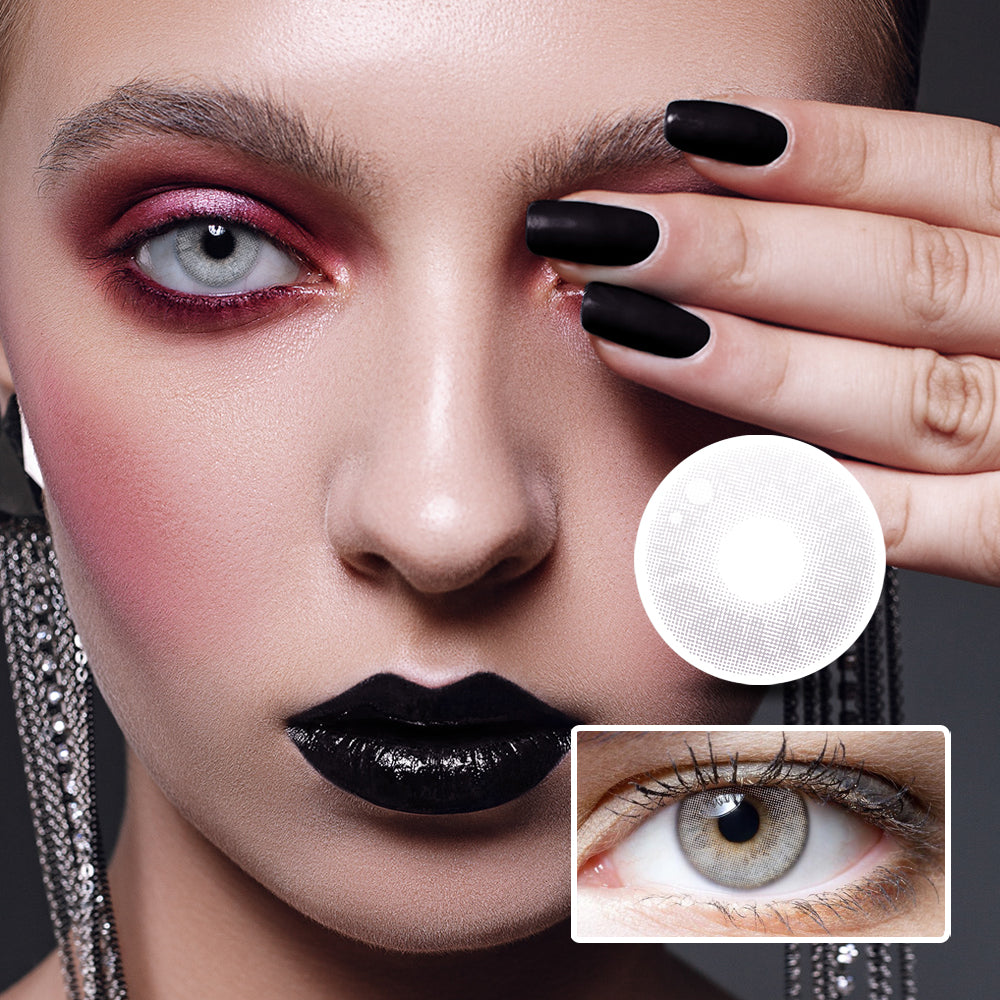 Crystal Clear Gray colored contact lenses