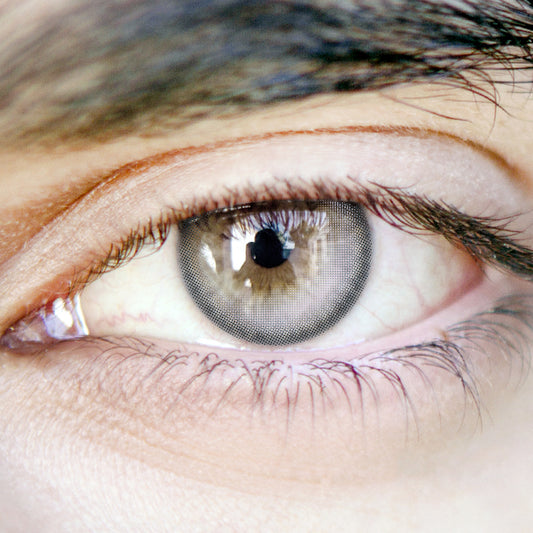 Men' Half Moon High-Gloss Purple | Moxielens Aurora Veil Colored Contacts -- Aurora Veil colored contacts | Moxielens