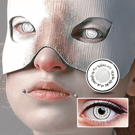 White Eyes | Moxielens Earth Glow Colored Contacts -- Earth Glow colored contacts | Moxielens