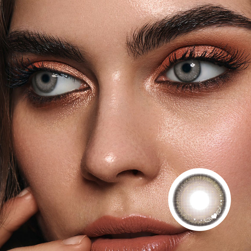 Angel Wings Brown colored contact lenses by Moxielens