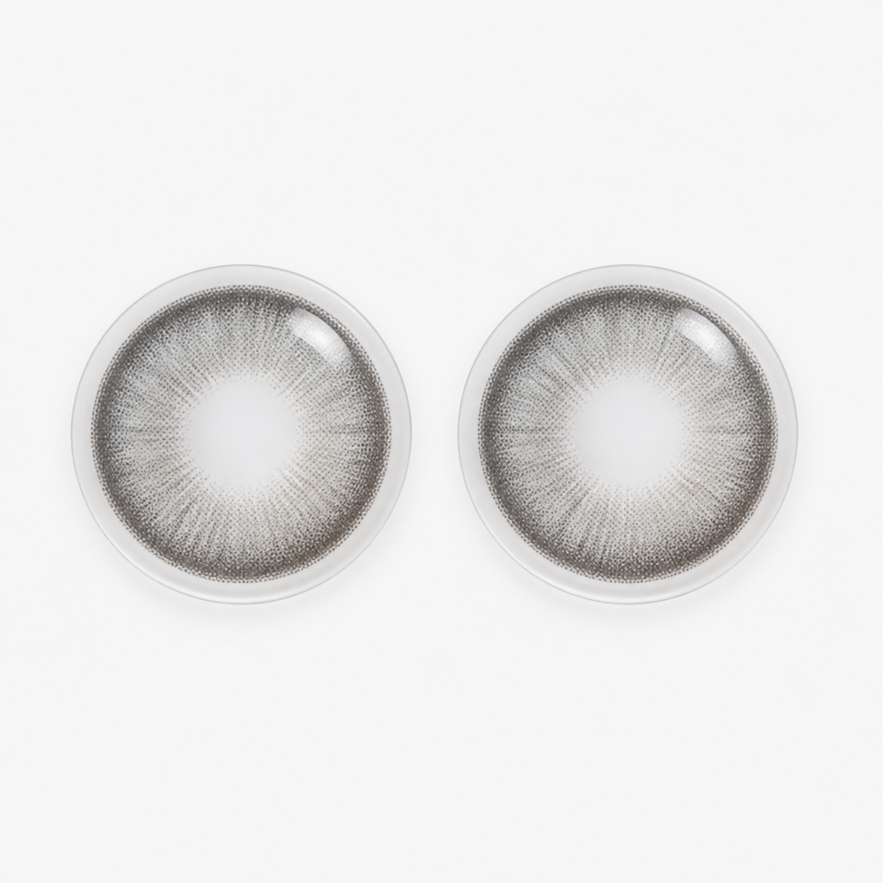 Nordic Myth Gray colored contact lenses pair - lens design
