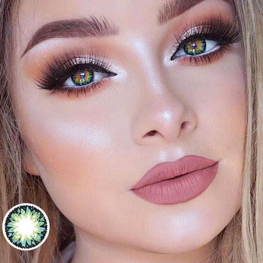 Sparke shiny green (12 months) colored contact lenses