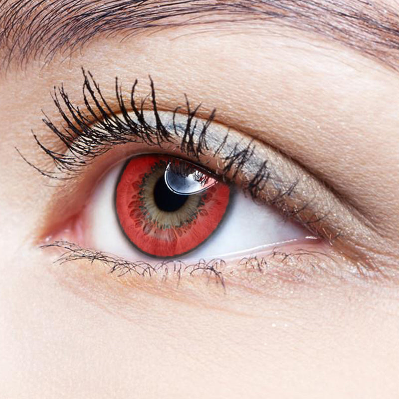 Harajuku Storm Red colored contact lenses