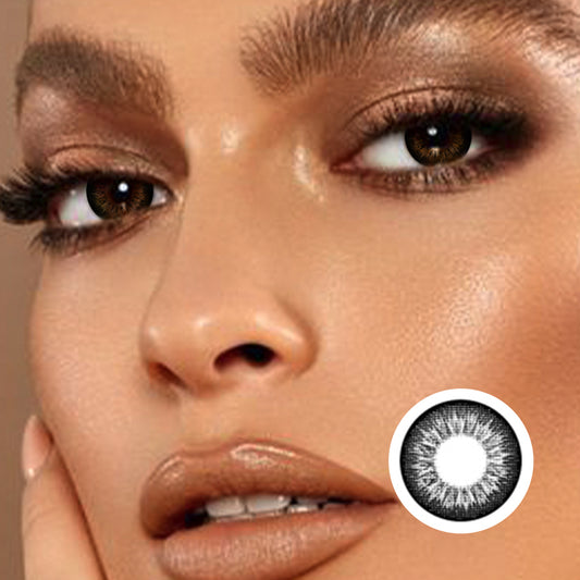 Super Luminous Black | Moxielens Midnight Edge Colored Contacts -- Midnight Edge colored contacts | Moxielens