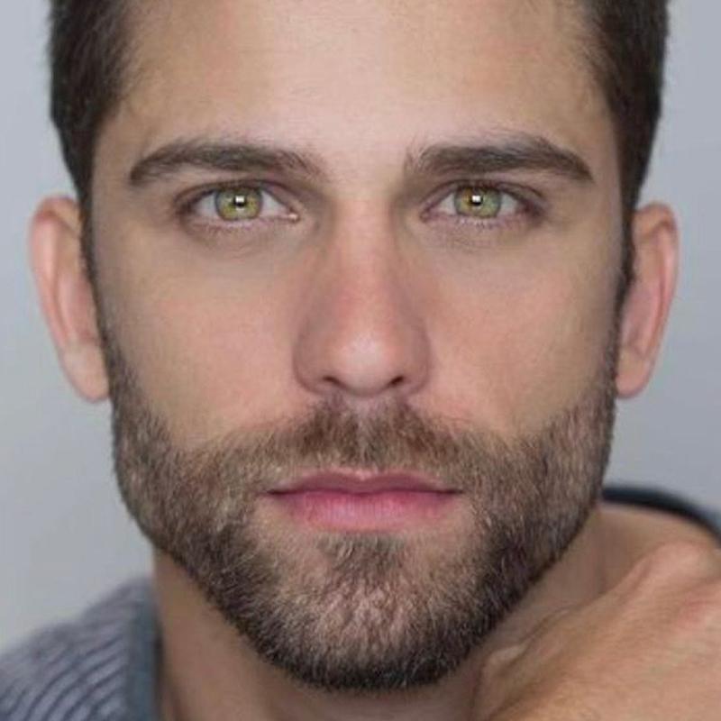 Men's light yellow (12 months) colored contact lenses