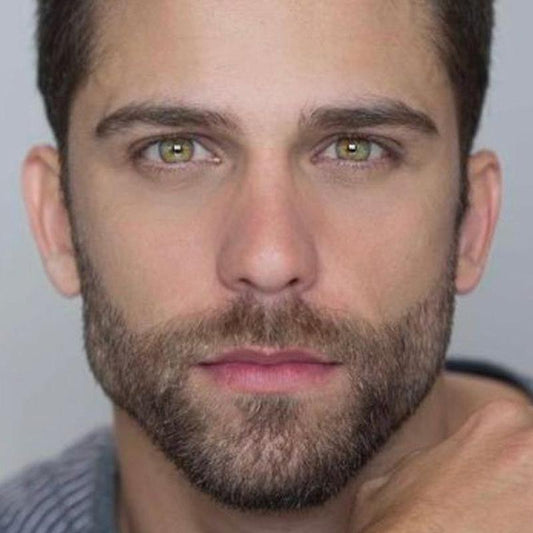 Men's light yellow (12 months) colored contact lenses