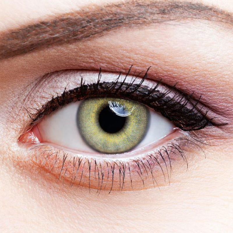 Little Wild Cat Green colored contact lenses
