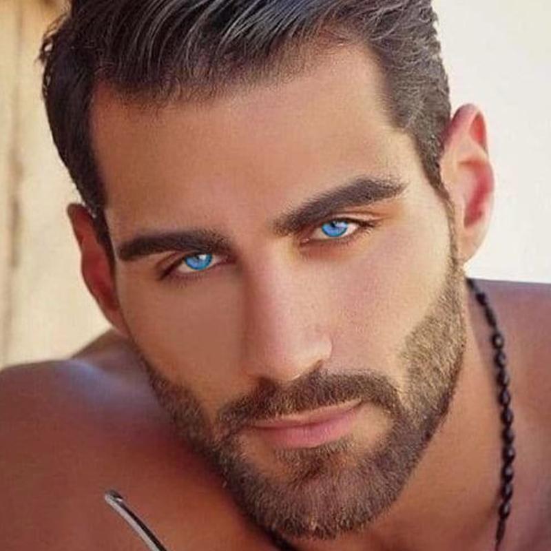 Men's Pure Blue (12 Months) colored contact lenses
