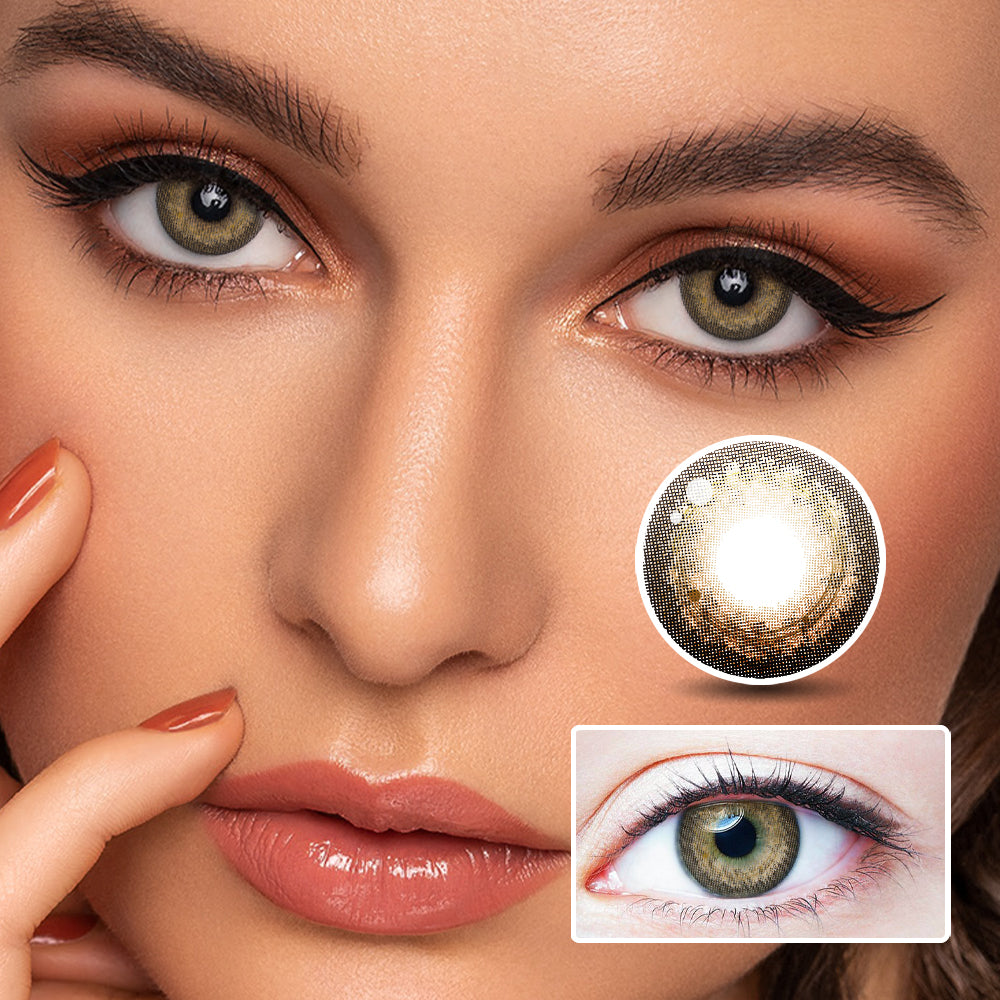 Milk Tea Brown | Moxielens Earth Glow Colored Contacts -- Earth Glow colored contacts | Moxielens