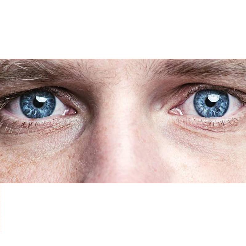 Men's marble blue (12 months) colored contact lenses