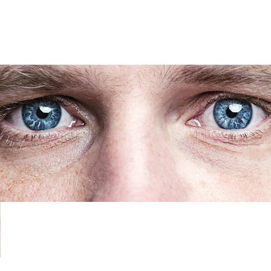 Men's marble blue (12 months) colored contact lenses