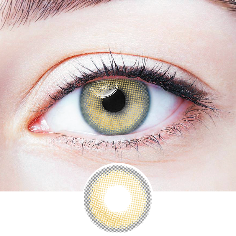 Small Bulb Brown colored contact lenses
