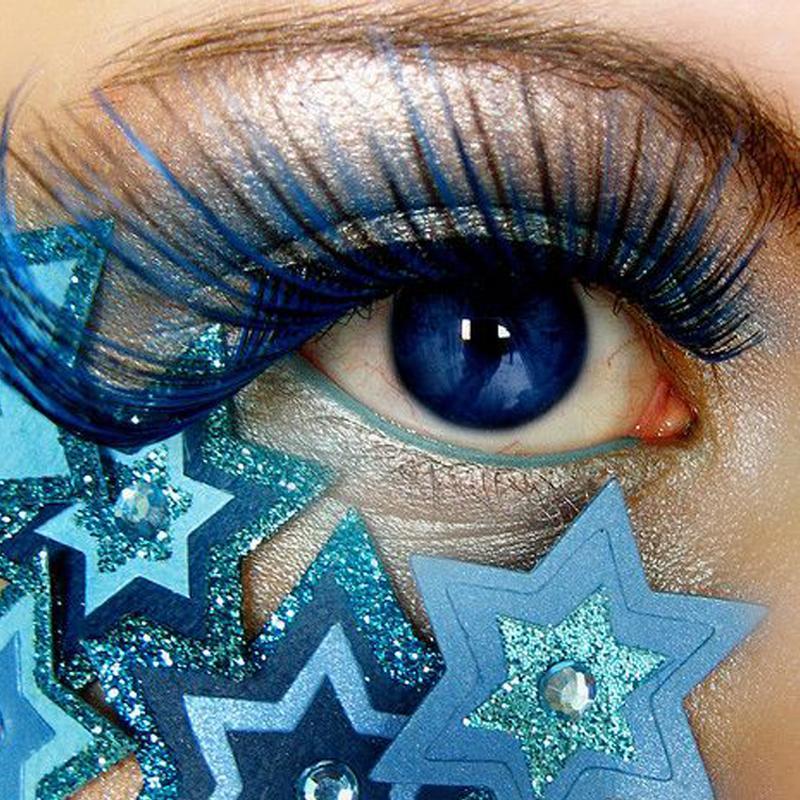 Full blue (12 months) colored contact lenses