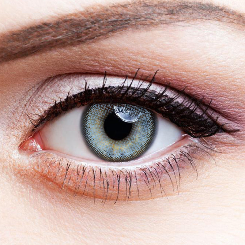Blue Cheese colored contact lenses