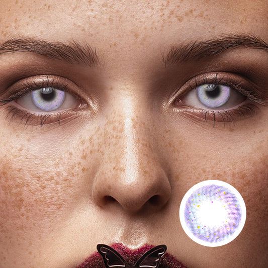 Starry Star Purple | Moxielens Aurora Veil Colored Contacts -- Aurora Veil colored contacts | Moxielens