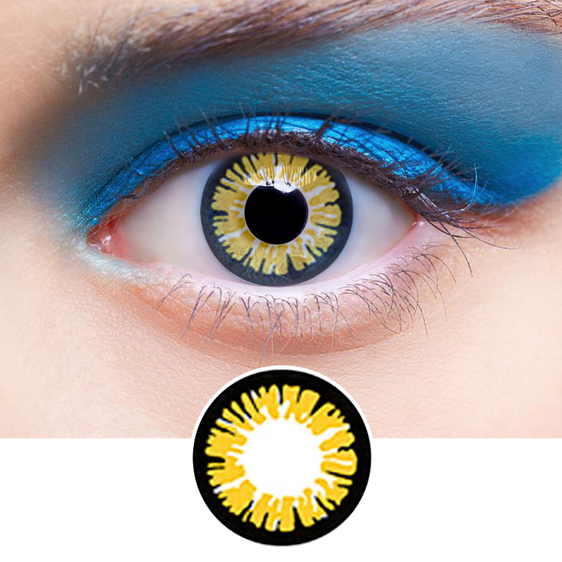 Yellow Knight | Moxielens Signature Edit Colored Contacts -- Signature Edit colored contacts | Moxielens