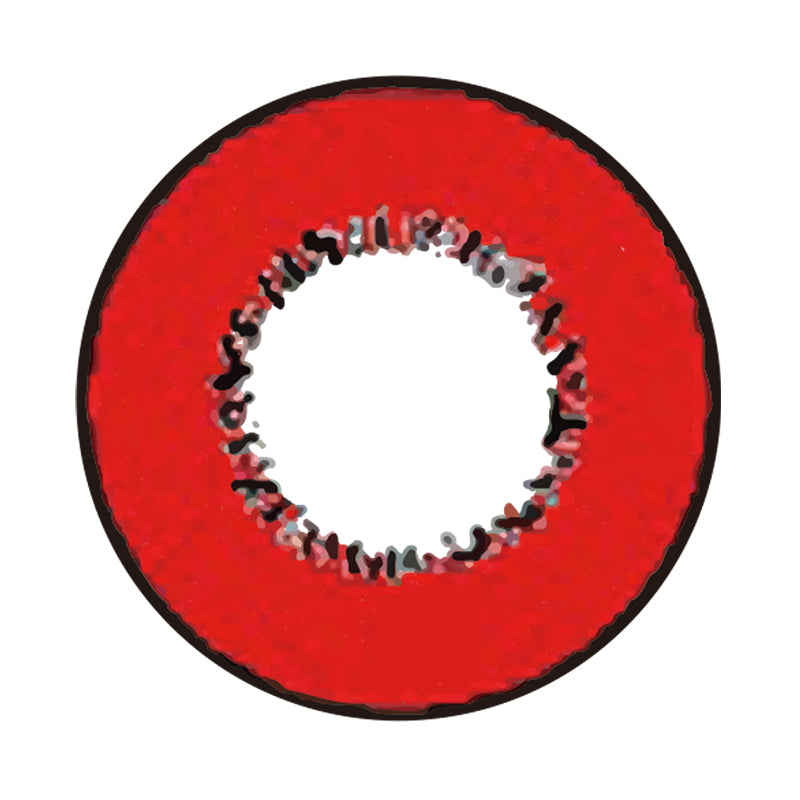 Harajuku Storm Red colored contact lenses