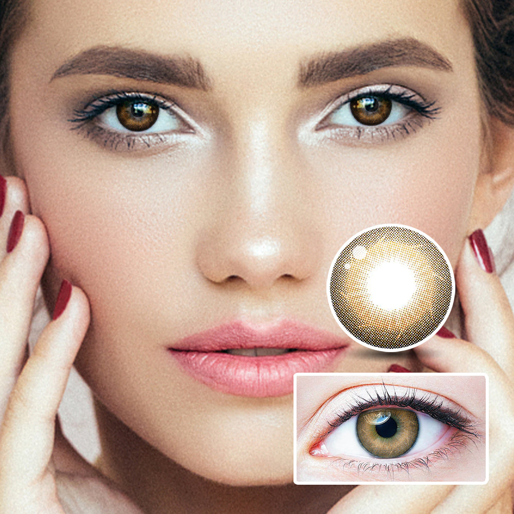 Water Wave Brown colored contact lenses