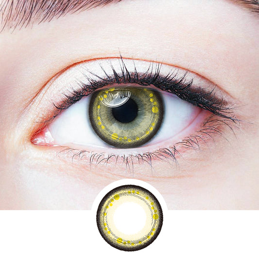 Dream Golden Brown colored contact lenses