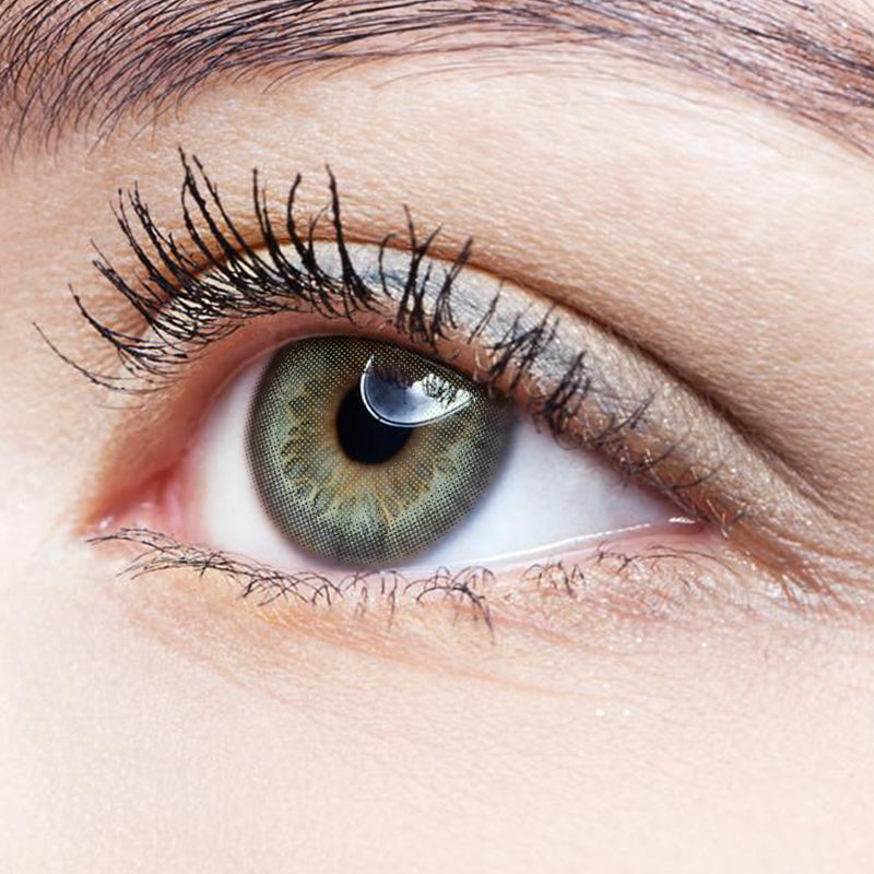 Fujino Green | Moxielens Botanical Haze Colored Contacts -- Botanical Haze colored contacts | Moxielens